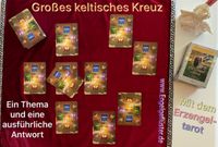 Kartenlegung: Gro&szlig;es keltisches Kreuz mit dem Erzengel Tarot